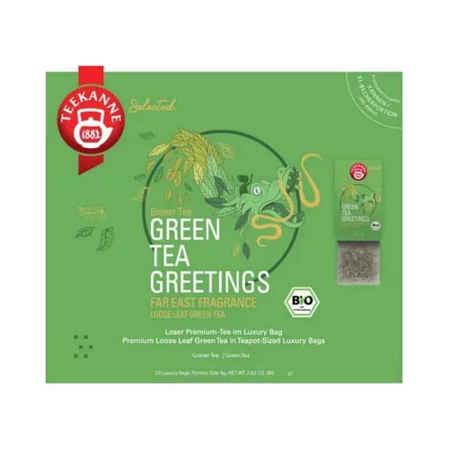 Teekanne Bio Luxury Bag Green Tea Greetings
