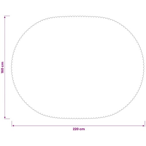 Tkanina za stol Ovalni Bež 160 x 220 cm Slike