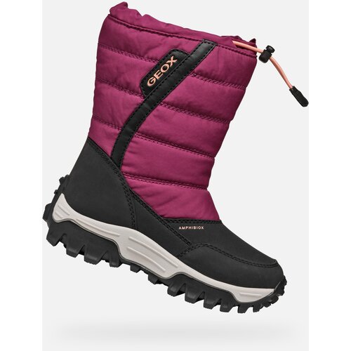 Geox Red Girls Winter Boots Himalaya B Ab - Girls Cene