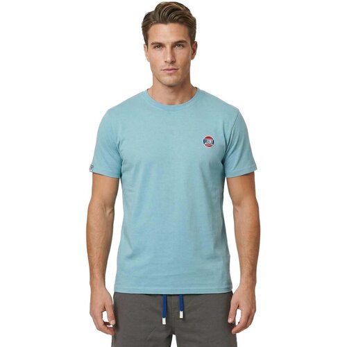 Leone 1947 Majice & Polo majice Man T-Shirt Short Sleeves Pastel Wash Modra Cene