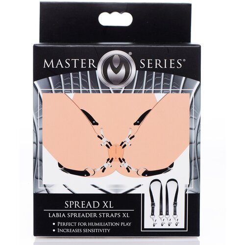 Master Series Spread Labia Spreader Straps with Clamps XL Black Cijene