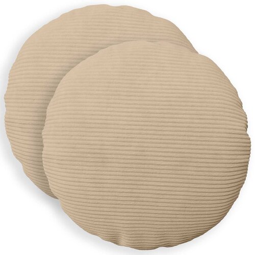  Presvlaka za jastuk 2 pcs HEERLEN Sivosmeđa Ø 50 cm Kord Cene