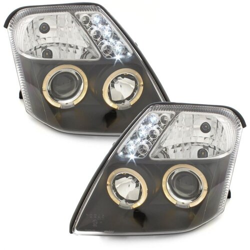 Oem Kristalni farovi Angel Eyes Citroen C2 (2003-2008), Crni Cene