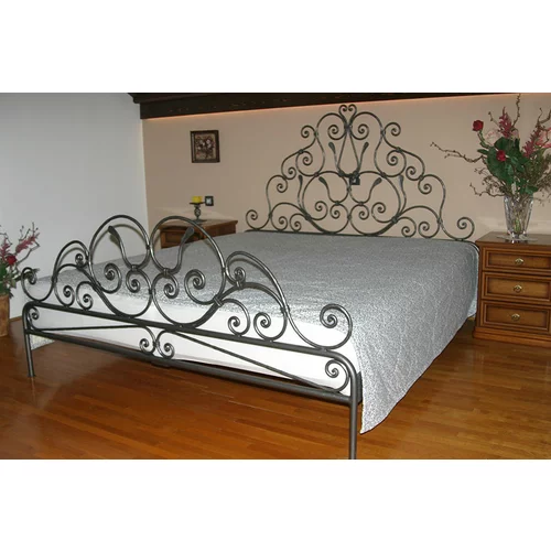  Rono kovana postelja z dvojnim leiem 180x200cm