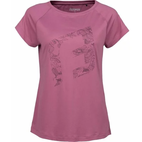 Fitforce HASLEY Ženska fitness majica, ružičasta, veličina