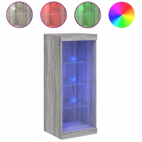 Maison Chic Komoda - Predalnik z LED lučkami siva sonoma 41x37x100 cm, (21719873) Cene
