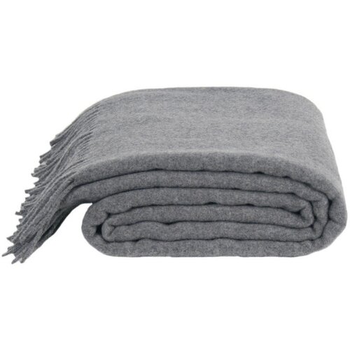 Zoeppritz Odeja "Classic Lambswool" z resicami - anthracite mel. Cene