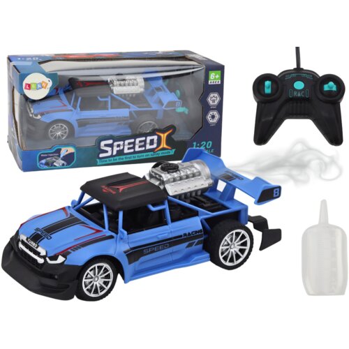  Auto na daljinsko upravljanje Car 1:20 Smoke Effect -plavi Slike