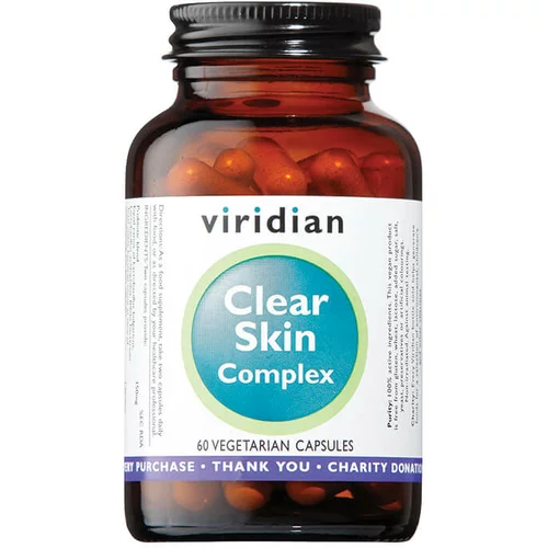 Viridian Nutrition Čista koža kompleks, pomoč pri kožnih nepravilnostih (60 kapsul)