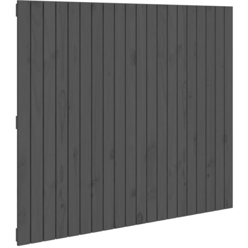 Maison Chic stensko posteljno vzglavje - vzglavna omarica - nočna omarica sivo 127,5x3x110 cm trdna borovina, (21706954) Cene