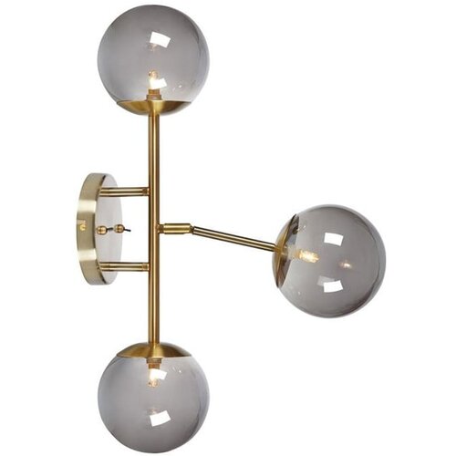 Marksl&amp;ouml;jd staklena zidna lampa Trinity, visina 60 cm Slike