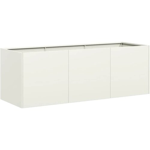Maison Chic Cvetlični Lonec - Cvetlično korito Bela 120x40x40 cm Hladno valjano jeklo, (21788933) Cene