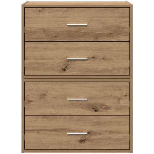 VidaXL Ormari s 2 ladice 2 kom boja hrast 60x31x40cm konstruirano drvo Slike