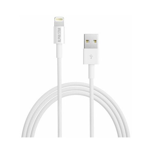 Alpha Star USB kabl USB 2.0 (tip A -muški) -apple lightning ( za iPHONE -muški) dužina 1.2m beli blister ( IPHONE USB-1.2M blister ) IPHONE USB-1.2M blister Slike
