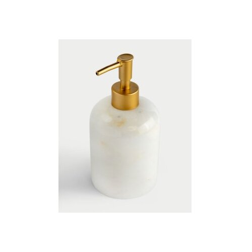 Wallxpert dozator za sapun bianco white matte gold Slike