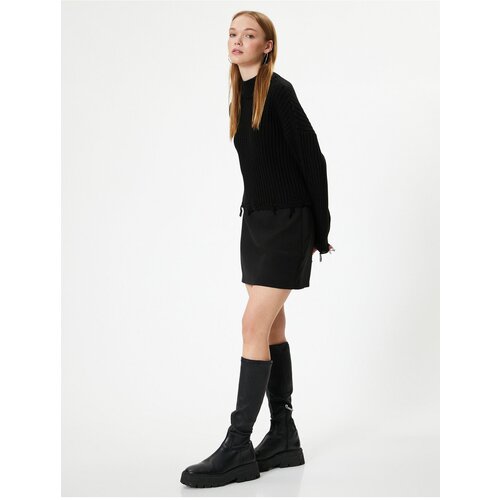 Koton kt - turtleneck sweater long sleeve camisole with frayed detail Slike