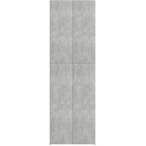  Uredski ormarić boja betona 60 x 32 x 190 cm konstruirano drvo Slike