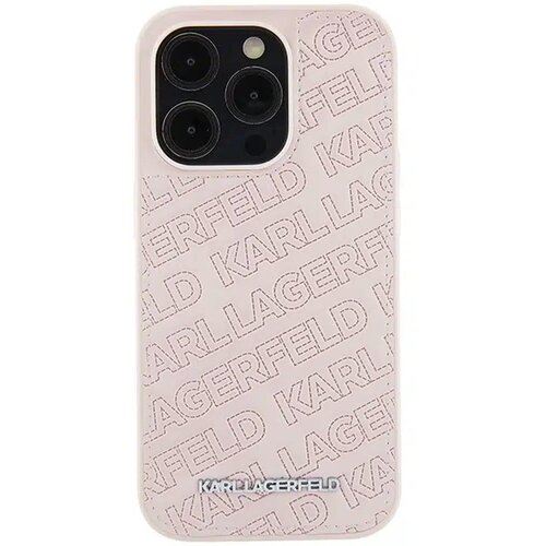  Originalna torbica KARL LAGERFELD Hardcase KLHCP15LPQKPMP za iPhone 15 Pro (pre&amp;scaron;it vzorec / roza) Slike