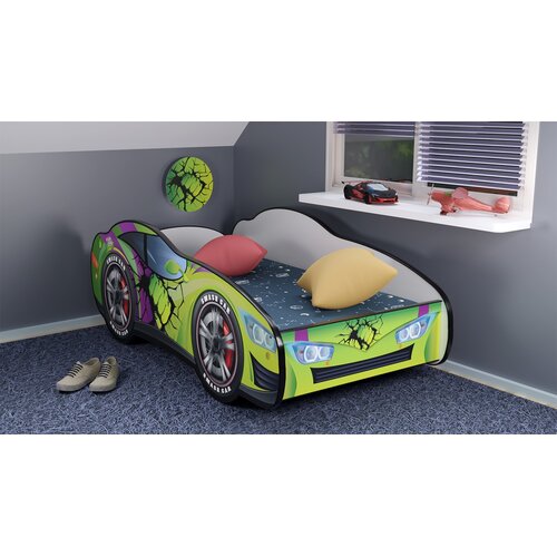 Racing Car Dečiji krevet trkački auto Hero Smash 160x80cm &amp;scaron;areni Slike