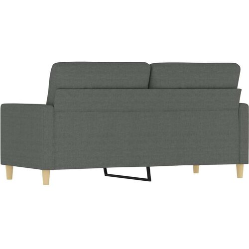VidaXL Dvosjed od tkanine tamnosivi 140 cm Slike