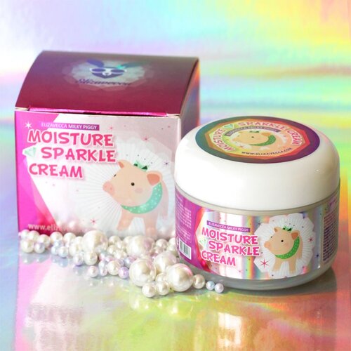 Elizavecca Milky Piggy Moisture Sparkle Cream posvetlitvena vlažilna krema 100 ml Slike