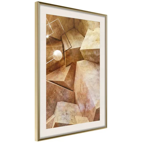  Poster - Cubic Rocks 40x60