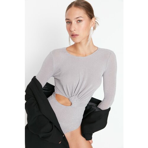 Trendyol Bodysuit - Gray - Fitted Cene