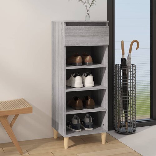 The Living Store Omarica za čevlje siva sonoma 40x36x105 cm inženirski les - Omarica Za Čevlje, (21434911) Cene