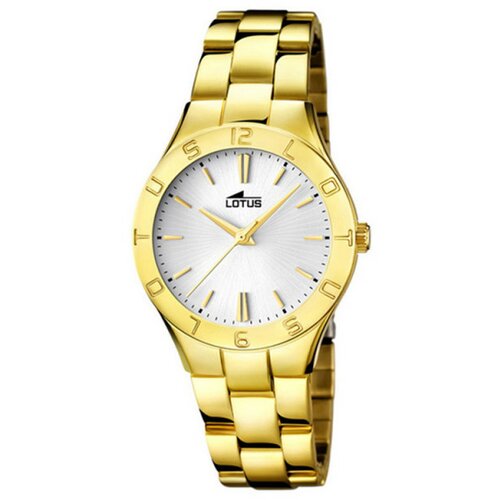 Lotus ženski trendy zlatni elegantni ručni sat sa belim brojčanikom 604620 Slike