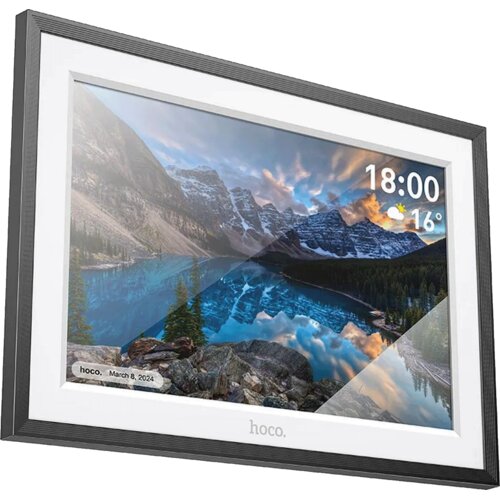 Hoco. Digitalni foto okvir 10&amp;quot;, LCD touch panel, WiFi, microUSB - HI13 Slike