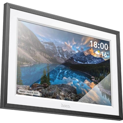 hoco. Digitalni foto okvir HI13, 10", LCD touch panel, WiFi, microUSB, Crni Cijene