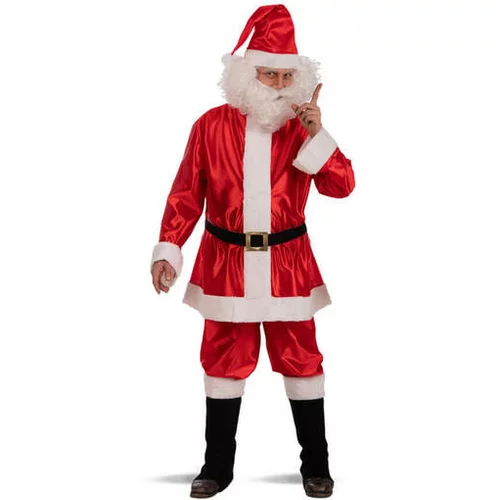 CARNIVAL TOYS kostum Božiček z brado in lasuljo