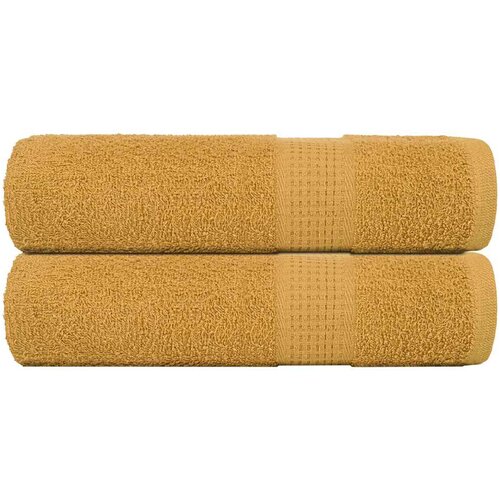 vidaXL Ručnici za ruke FROGN 2 kom. zlatni 50x100 cm 360 g/m² - Zlatno 50 x 100 cm 2 Cene