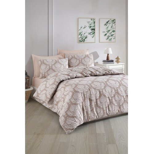 Mijolnir Smeđa posteljina za bračni krevet 200x200 cm Post – Cene