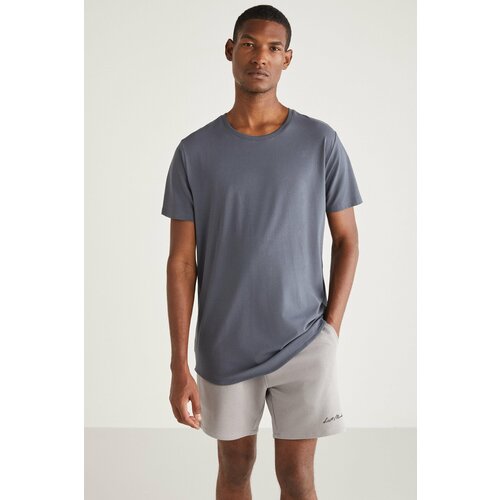 GRIMELANGE GREG Basic Relaxed Dark Gray Single T-Shirt Slike