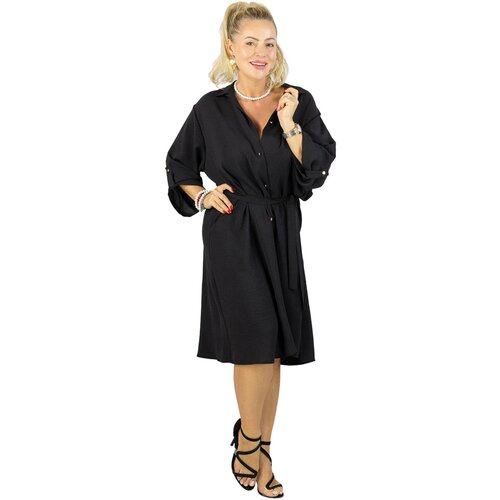 Pri Tie waist midi schmisserie dress OLIVIA Slike