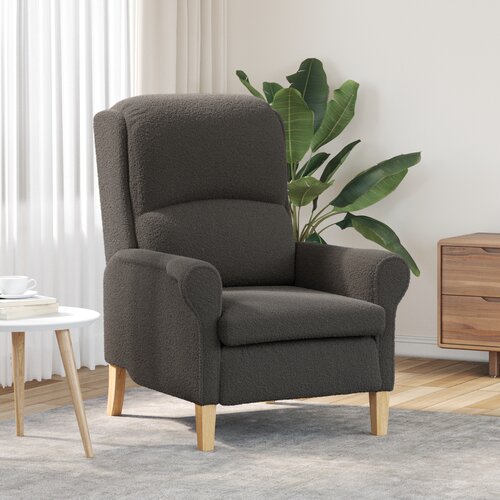 VidaXL Ergonomski naslanjač Temno siva Slike