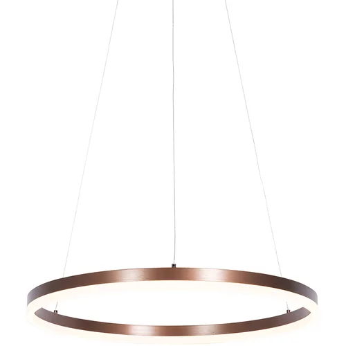 QAZQA Dizajnerska viseča svetilka bronasta 60 cm vklj. LED 3-stopenjska zatemnitev - Anello
