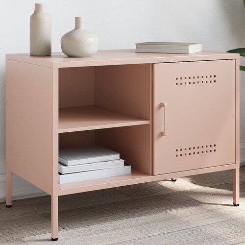  The Living Store TV omarica roza 68x39x50,5 cm jeklo - TV Omarica, (21508193) Cene