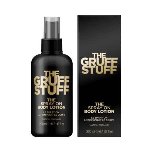 The Gruff Stuff the spray on bodylotion