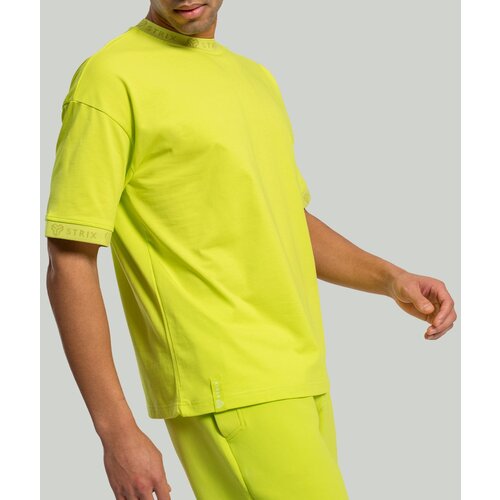 STRIX Mu&amp;scaron;ka majica Oversized Heavy Chartreuse Slike