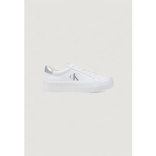 Calvin Klein Jeans Modne superge VULC FLATF LTH SILVE YW0YW01877 Srebrna Slike