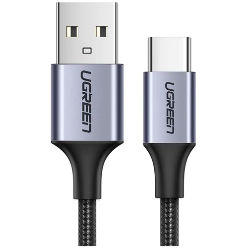 Ugreen polnilni kabel usb-a na usb-c, 0.25 m, črno siv