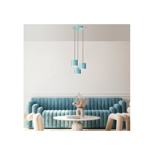 Opviq duz - 195Turquoise - 3 turquoise chandelier Slike