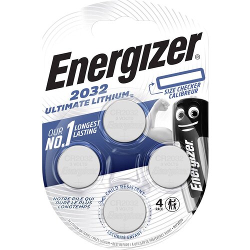 Energizer gumbne celice CR 2032 3 V 4 kos 235 mAh litij Ultimate 2032, (20430381) Cene