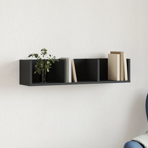 vidaXL Zidni ormarić crni 75x18x16 5 cm od konstruiranog drva Cijene