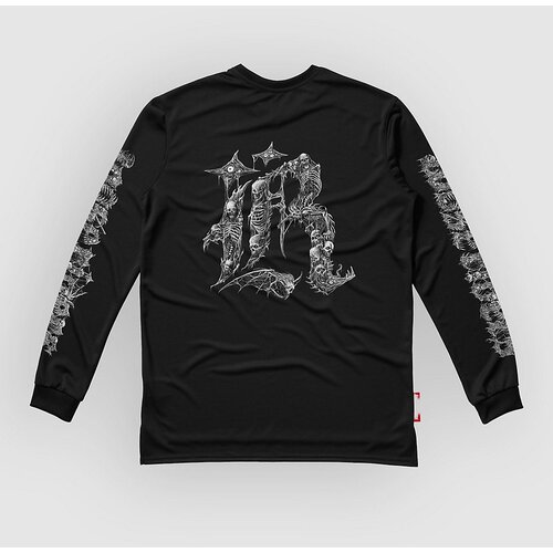 Loose Riders Zombified Long Sleeve Tech Tee black Cene