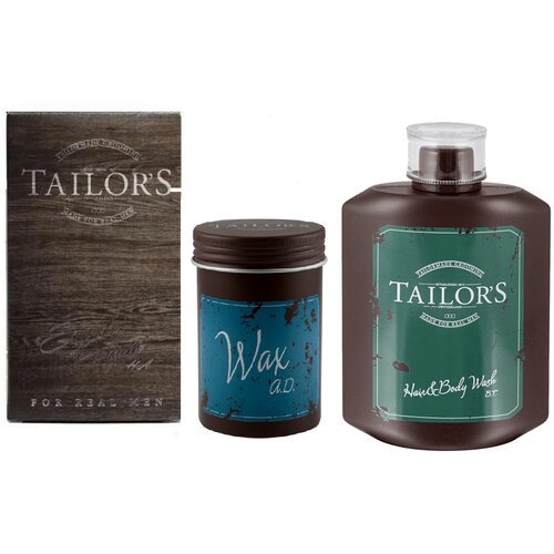 Tailors set od 3 proizvoda - muški parfem, vosak za kosu i šampon Slike