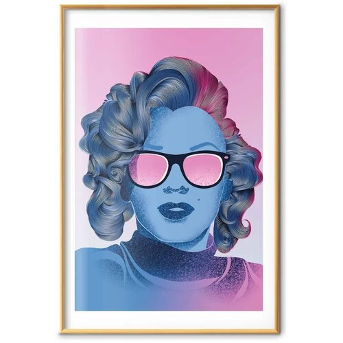  Plakat - Norma Jeane 29.7x42 Zlatni okvir s margom Slike