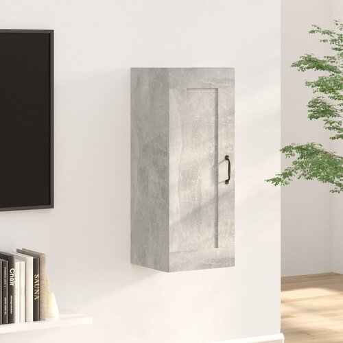 vidaXL Viseča omarica betonsko siva 35x34x90 cm konstruiran les Cene